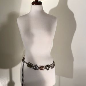 Chico’s Chain Belt (Gold/Silver/Copper); size L/XL